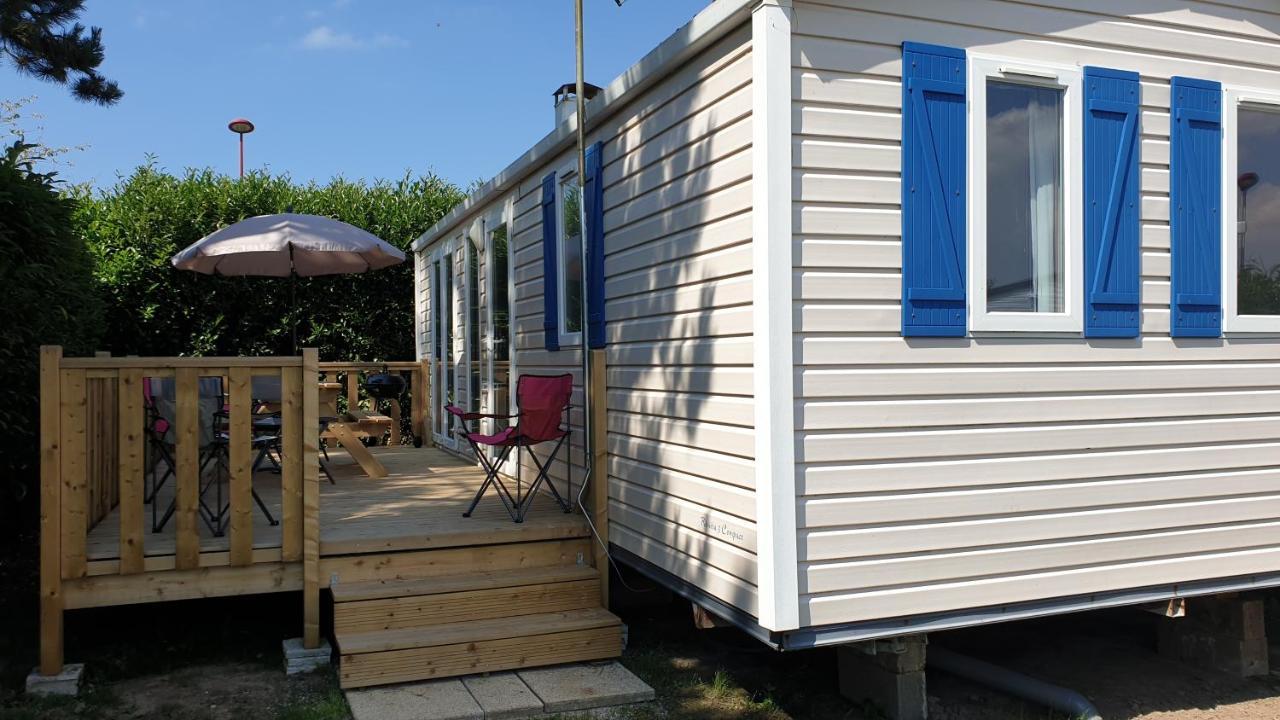 Mobil Home 6-8 Places Parcelle 4 Climatise Biville-sur-Mer Dış mekan fotoğraf